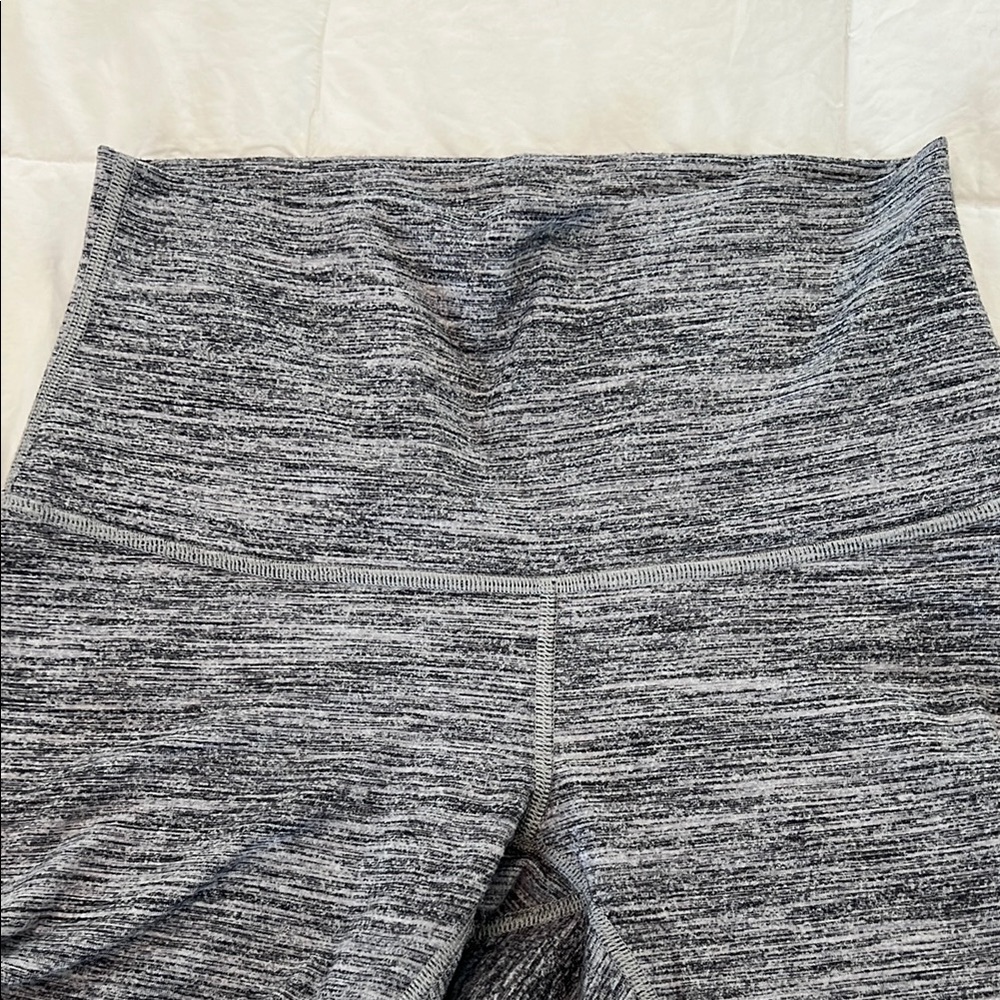LuluLemon Gray Heathered Capri Leggings - Picture 2 of 4